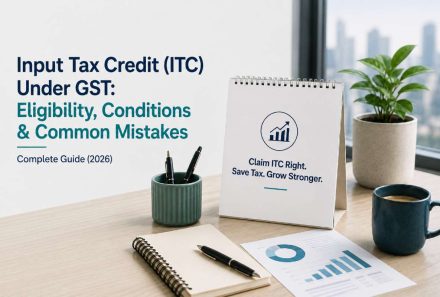 Input Tax Credit (ITC) Under GST: Eligibility, Conditions & Common Mistakes Complete Guide (2026)