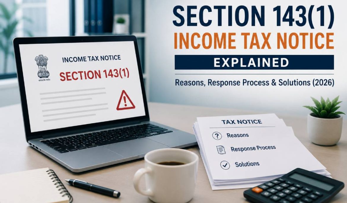 Section 143(1) Income Tax Notice Explained: Reasons, Response Process & Solutions (2026)