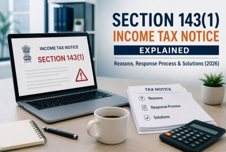 Section 143(1) Income Tax Notice Explained: Reasons, Response Process & Solutions (2026)