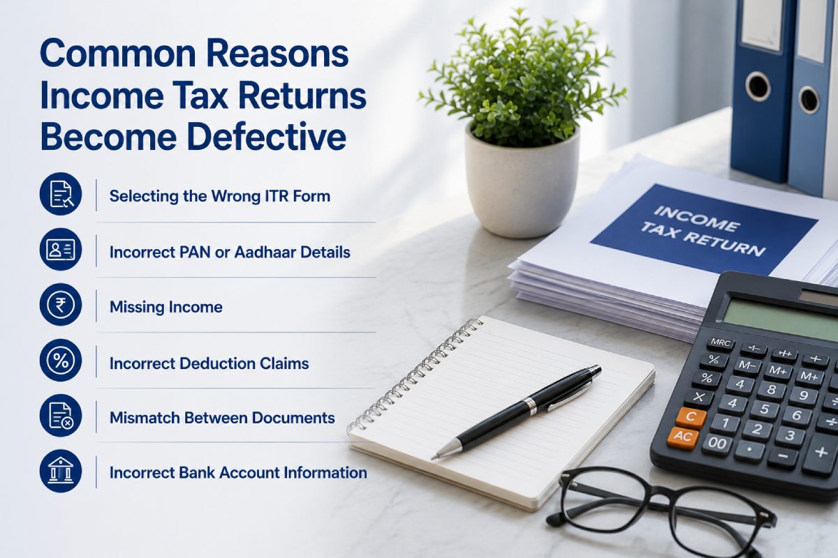 Income Tax Return Filing Checklist for Salaried Employees and Businesses 3 Common Reasons Income Tax Returns Become Defective