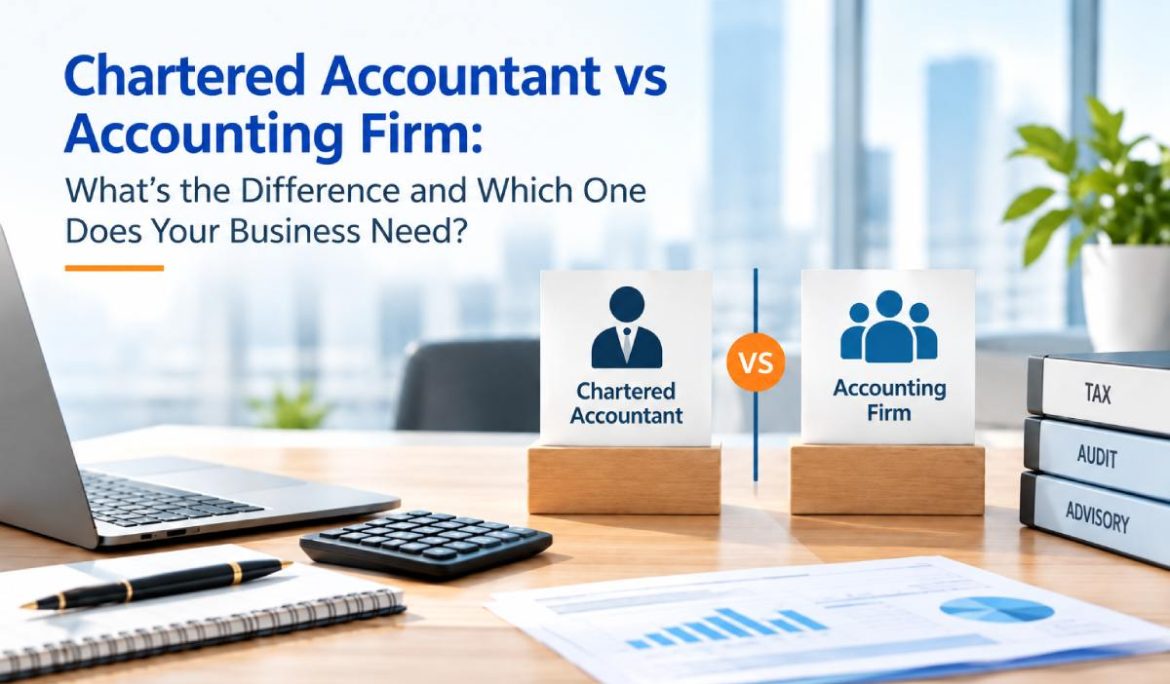 Chartered Accountant vs Accounting Firm: What’s the Difference and Which One Does Your Business Need?