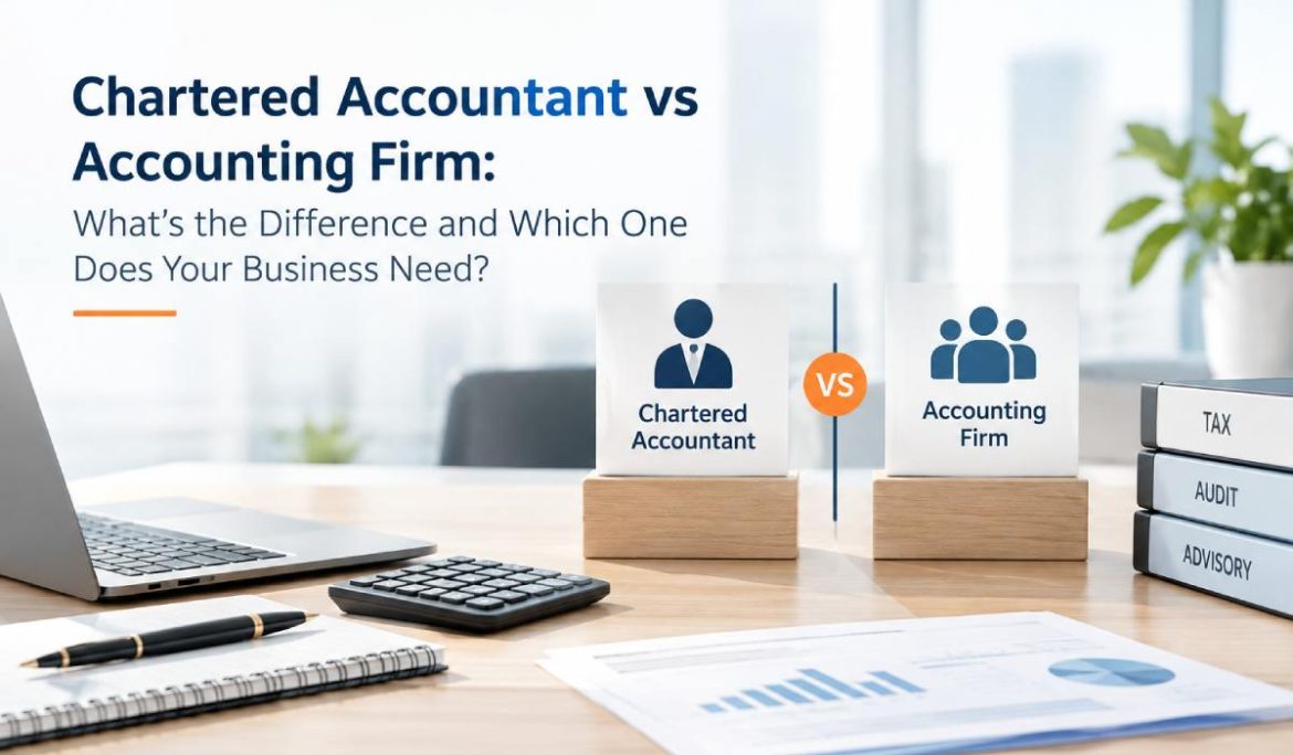 Chartered Accountant vs Accounting Firm: What’s the Difference and Which One Does Your Business Need?