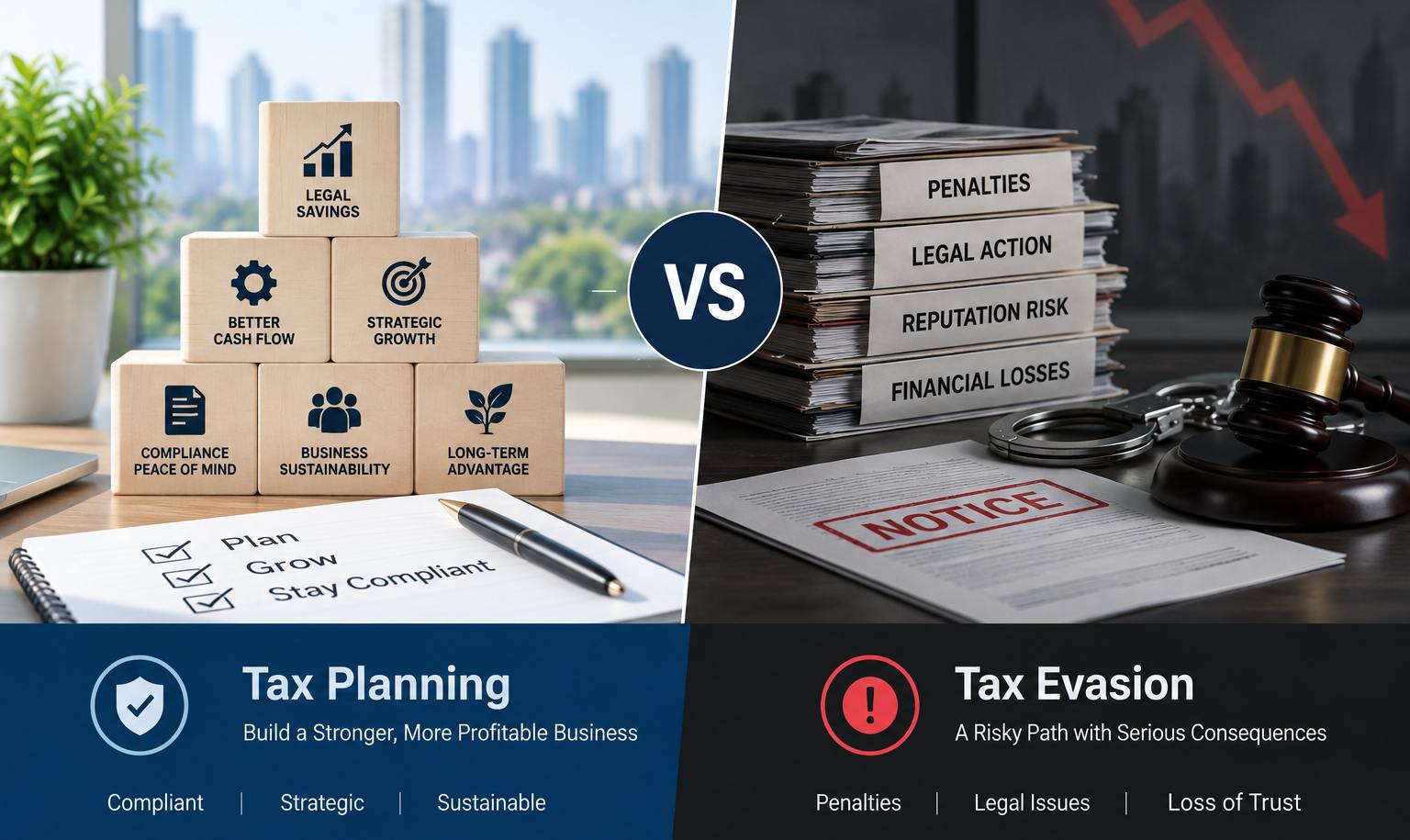 Tax Planning & Advisory Services 3 tax vs evasion